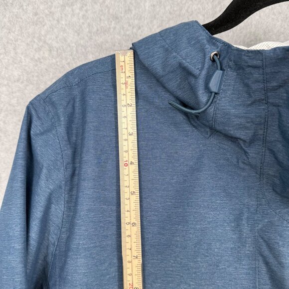 North Face Womens Resolve 2 Shell Jacket Size L Blue Hooded Waterproof Outdoor - Picture 16 of 16